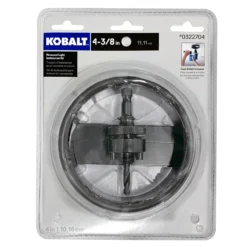 Kobalt Hole Saws & Kits 4-3/8-in Carbide-Grit Arbored Recessed Lighting Hole Saw