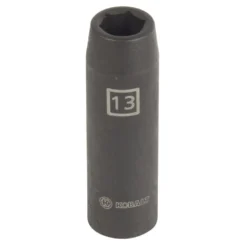 Kobalt Impact Sockets & Impact Socket Sets Metric 1/2-in Drive 13mm 6-Point Impact Socket