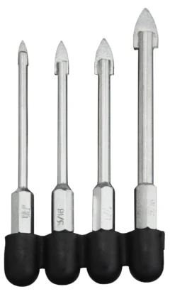 Kobalt Twist Drill Bits 4-Piece Assorted x Set High-speed Steel Twist Drill Bit Set