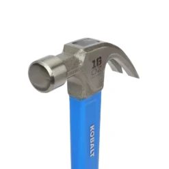 Kobalt Hammers 16-oz Smoothed Face Steel Head Fiberglass Claw Hammer 20 Kobalt Hammers 16-oz Smoothed Face Steel Head Fiberglass Claw Hammer -Kobalt Sales Store 04362472