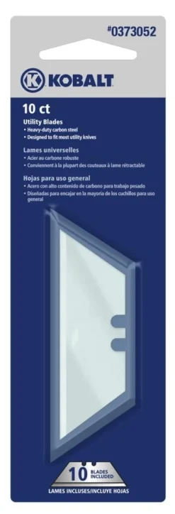 Kobalt Replacement Utility Blades Utility Blades Carbon Steel Utility Razor Blade(10-Pack)