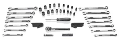 Kobalt Mechanics Tool Sets Universal 67-Piece Standard (SAE) and Metric Combination Matte Mechanics Tool Set (3/8-in)