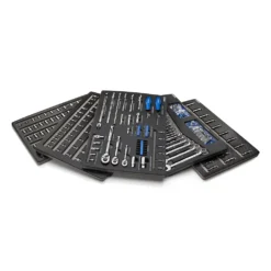 Kobalt Mechanics Tool Sets 300-Piece Standard (SAE) and Metric Combination Polished Chrome Mechanics Tool Set (1/4-in; 3/8-in)