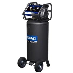 Kobalt Air Compressors Quiet Tech 26-Gallon Single Stage Portable Corded Electric Vertical Air Compressor