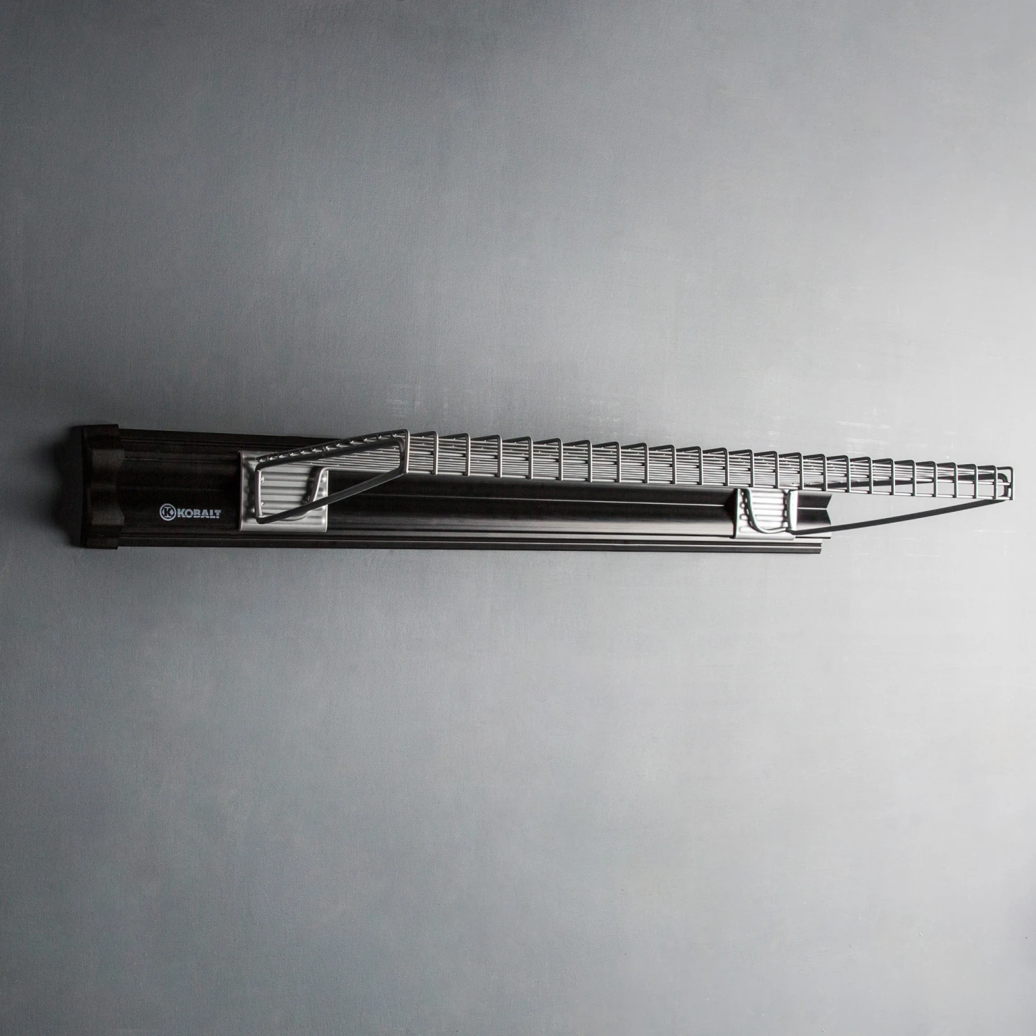 Kobalt Slatwall & Rail Storage Systems K-Rail24-in Gray Steel Multipurpose Shelf 2 Kobalt Slatwall & Rail Storage Systems K-Rail24-in Gray Steel Multipurpose Shelf - Image 2