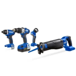 Kobalt Power Tool Combo Kits 4-Tool 24-Volt Max Brushless Power Tool Combo Kit with Soft Case (1-Battery Included and Charger Included) -Kobalt Sales Store 08796438