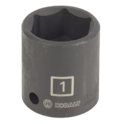 Kobalt Impact Sockets & Impact Socket Sets Standard (SAE) 1/2-in Drive 1-in 6-Point Impact Socket
