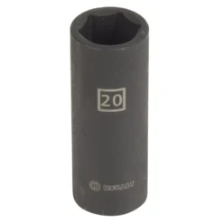 Kobalt Impact Sockets & Impact Socket Sets Metric 1/2-in Drive 20mm 6-Point Impact Socket