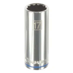 Kobalt Sockets & Socket Sets Metric 3/8-in Drive 12-point 17-mm Deep Socket