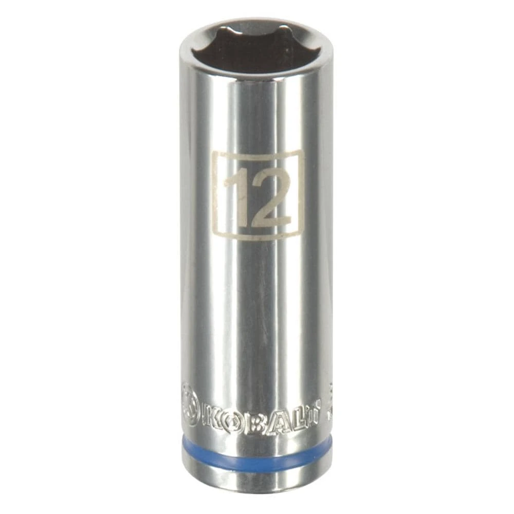 Kobalt Sockets & Socket Sets Metric 1/4-in Drive 6-point 12-mm Deep Socket 1 Kobalt Sockets & Socket Sets Metric 1/4-in Drive 6-point 12-mm Deep Socket