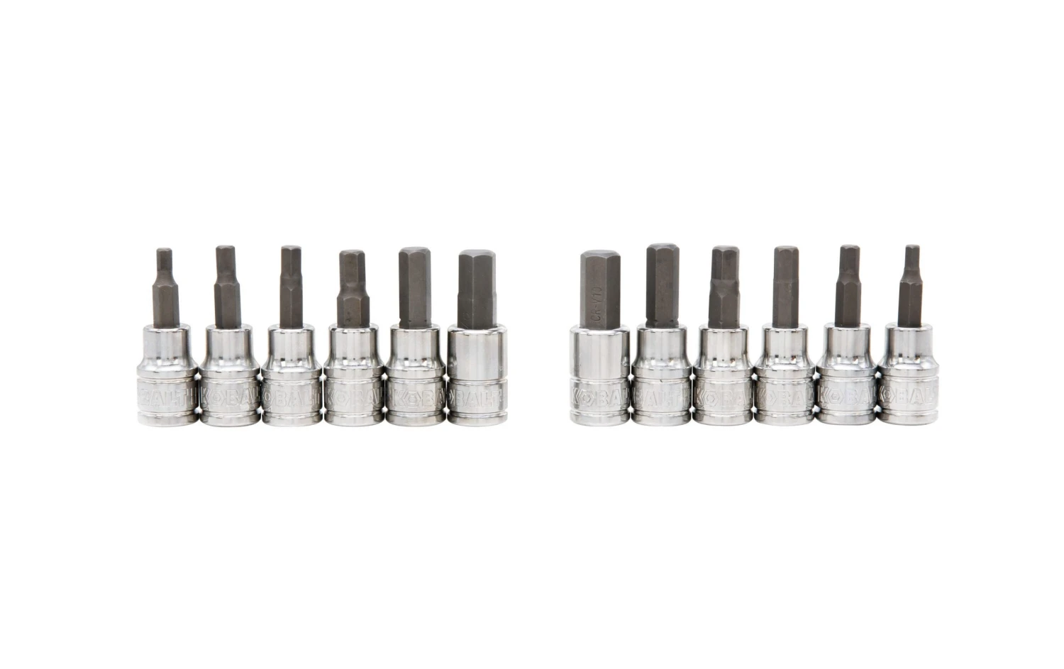 Kobalt Driver Sockets & Sets 42-Piece 3/8-in Drive Set Hex; Torx; Phillips; Flathead Bit Standard (SAE) and Metric Combination Driver Socket Set 5 Kobalt Driver Sockets & Sets 42-Piece 3/8-in Drive Set Hex; Torx; Phillips; Flathead Bit Standard (SAE) and Metric Combination Driver Socket Set - Image 5