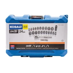 Kobalt Mechanics Tool Sets 24-Piece Standard (SAE) and Metric Combination Polished Chrome Mechanics Tool Set (3/8-in) 15 Kobalt Mechanics Tool Sets 24-Piece Standard (SAE) and Metric Combination Polished Chrome Mechanics Tool Set (3/8-in) -Kobalt Sales Store 10340572
