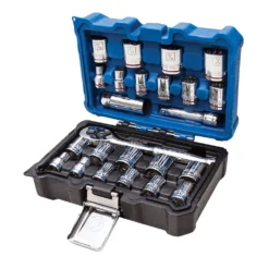 Kobalt Mechanics Tool Sets 24-Piece Standard (SAE) and Metric Combination Polished Chrome Mechanics Tool Set (3/8-in) 16 Kobalt Mechanics Tool Sets 24-Piece Standard (SAE) and Metric Combination Polished Chrome Mechanics Tool Set (3/8-in) -Kobalt Sales Store 10340574