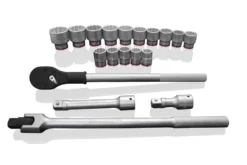 Kobalt Mechanics Tool Sets 3/4-in Drive 20-Piece Standard (SAE) Matte Mechanics Tool Set -Kobalt Sales Store 10421573