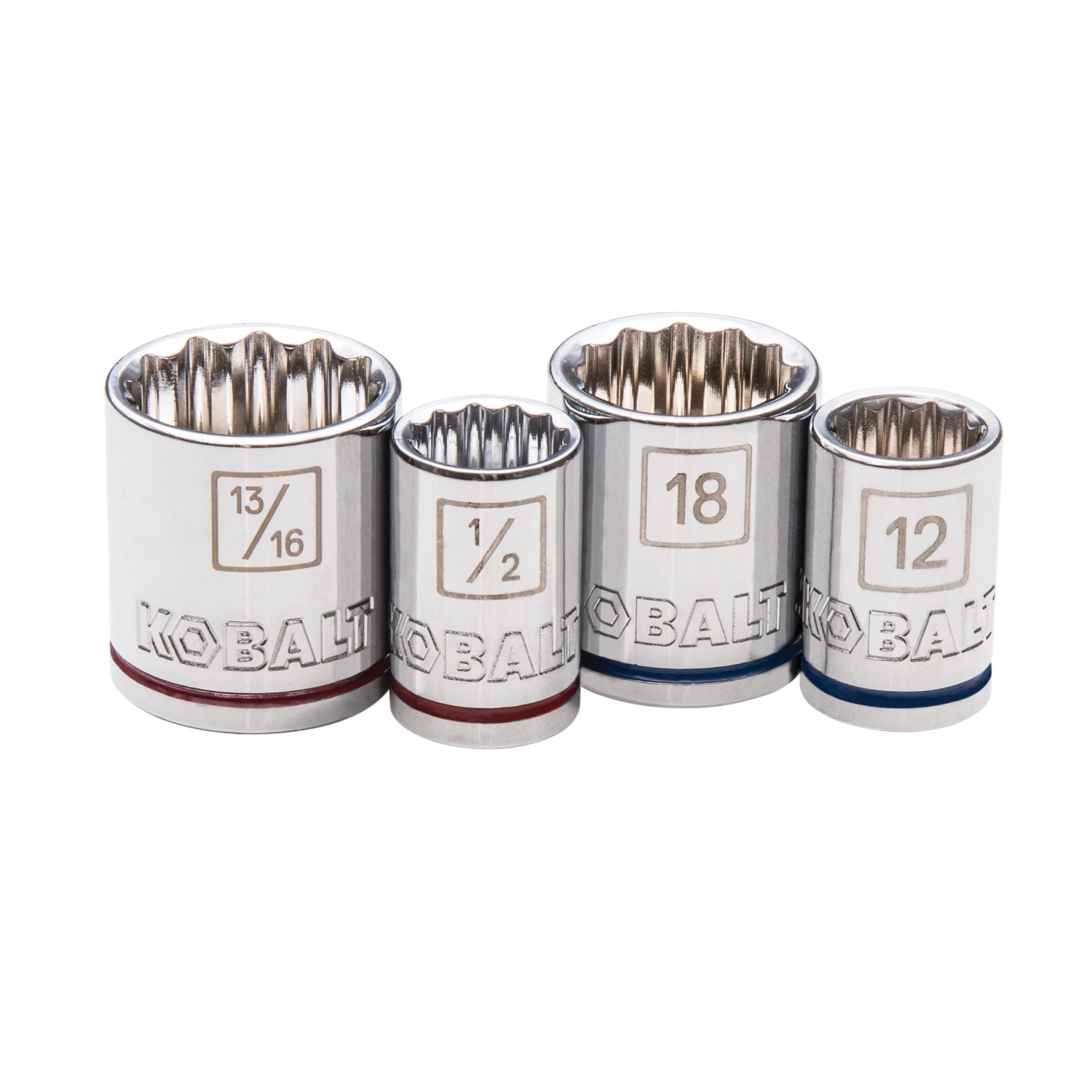 Kobalt Mechanics Tool Sets 40-Piece Standard (SAE) and Metric Combination Polished Chrome Mechanics Tool Set (3/8-in) 3 Kobalt Mechanics Tool Sets 40-Piece Standard (SAE) and Metric Combination Polished Chrome Mechanics Tool Set (3/8-in) - Image 3