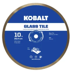 Kobalt Diamond Saw Blades 10-in Wet Glass Diamond Saw Blade