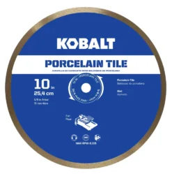 Kobalt Diamond Saw Blades 10-in Wet Porcelain Tile Diamond Saw Blade