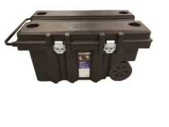 Kobalt Portable Tool Boxes 45-in Black Plastic Wheels Lockable Tool Box