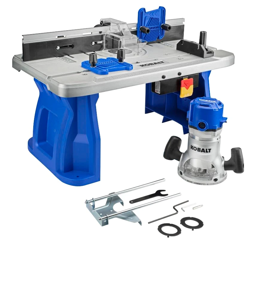 Kobalt Routers 1/4-in and 1/2-in-Amp Fixed Corded Router Table and (Tool Only) 2 Kobalt Routers 1/4-in and 1/2-in-Amp Fixed Corded Router Table and (Tool Only) - Image 2