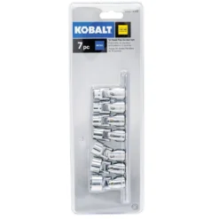 Kobalt Sockets & Socket Sets 7-Piece Metric 3/8-in Drive 12-point Set Shallow Socket Set 7 Kobalt Sockets & Socket Sets 7-Piece Metric 3/8-in Drive 12-point Set Shallow Socket Set -Kobalt Sales Store 15100962