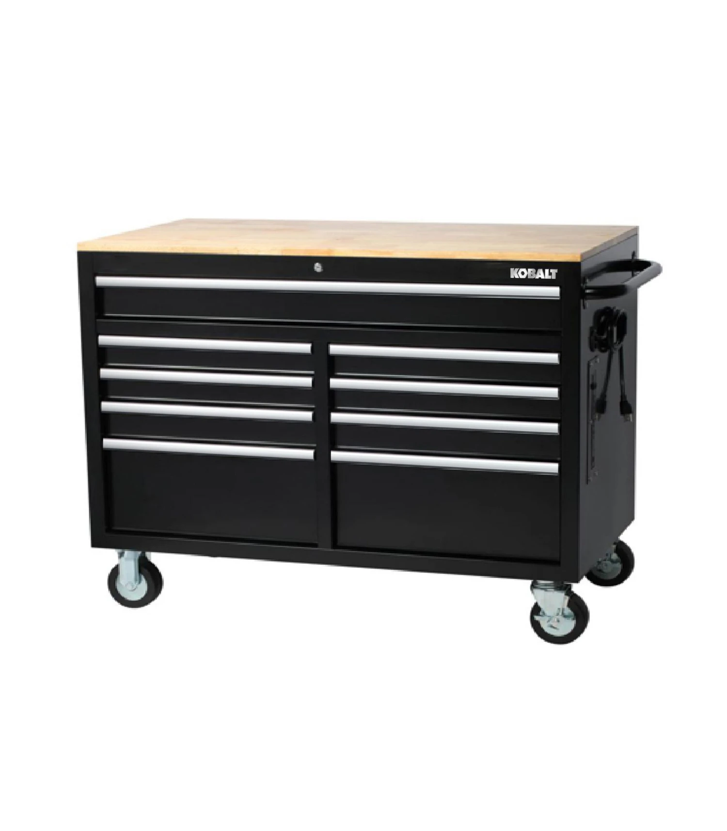 Kobalt Work Benches 46.1-in W x 37.2-in H 9-Drawer Rubber Work Bench 1 Kobalt Work Benches 46.1-in W x 37.2-in H 9-Drawer Rubber Work Bench