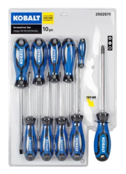 Kobalt Screwdrivers 10-Piece Plastic Handle Magnetic Set Screwdriver Set