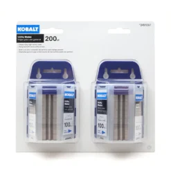 Kobalt Replacement Utility Blades Carbon Steel Utility Razor Blade(200-Pack)