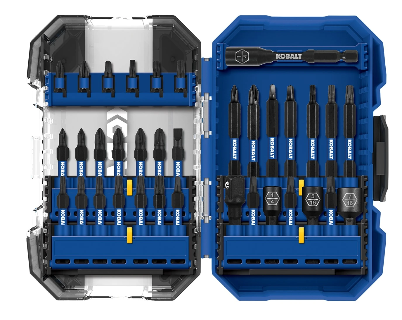 Kobalt Screwdriver Bits KOBALT XTR Impact driver bit set High-speed Steel Hex Shank Screwdriver Bit Set (35-Piece) 1 Kobalt Screwdriver Bits KOBALT XTR Impact driver bit set High-speed Steel Hex Shank Screwdriver Bit Set (35-Piece)
