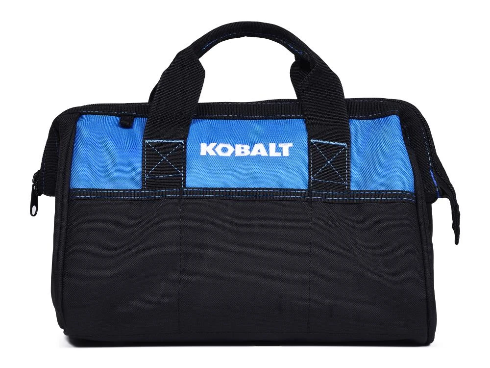 Kobalt Tool Bags Black/Blue Polyester 12-in Tool Bag 1 Kobalt Tool Bags Black/Blue Polyester 12-in Tool Bag