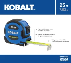 Kobalt Tape Measures Tape measure 25-ft Magnetic Tape Measure -Kobalt Sales Store 16463831