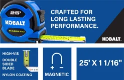 Kobalt Tape Measures Tape measure 25-ft Magnetic Tape Measure -Kobalt Sales Store 16463832