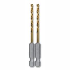 Kobalt Twist Drill Bits 2-Piece 1/8-in 2-1/2-in Titanium Coated Hss Twist Drill Bit