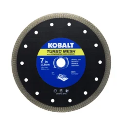 Kobalt Diamond Saw Blades 7-in Turbo Mesh Diamond Tile Saw Blade