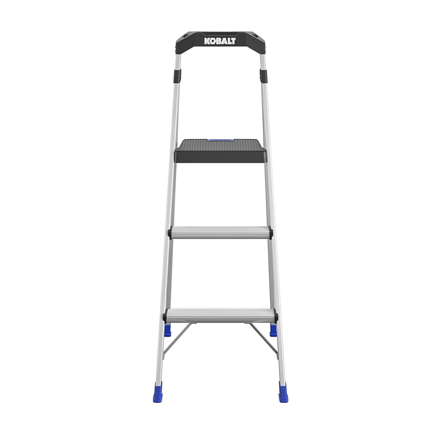 Kobalt Step Stools 3-Step 250-lb Capacity Aluminum Foldable Step Stool 1 Kobalt Step Stools 3-Step 250-lb Capacity Aluminum Foldable Step Stool