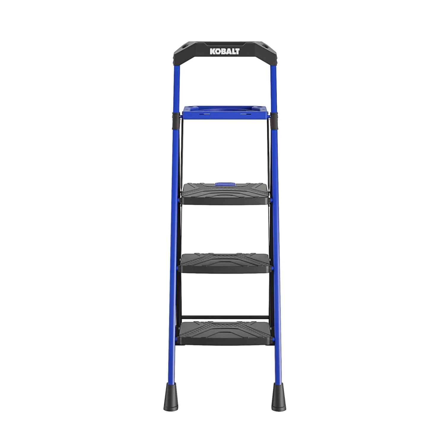 Kobalt Step Stools 3-Step 300-lb Capacity Black Steel Foldable Step Stool 1 Kobalt Step Stools 3-Step 300-lb Capacity Black Steel Foldable Step Stool