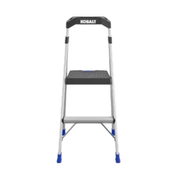 Kobalt Step Stools 2-Step 250-lb Capacity Aluminum Foldable Step Stool