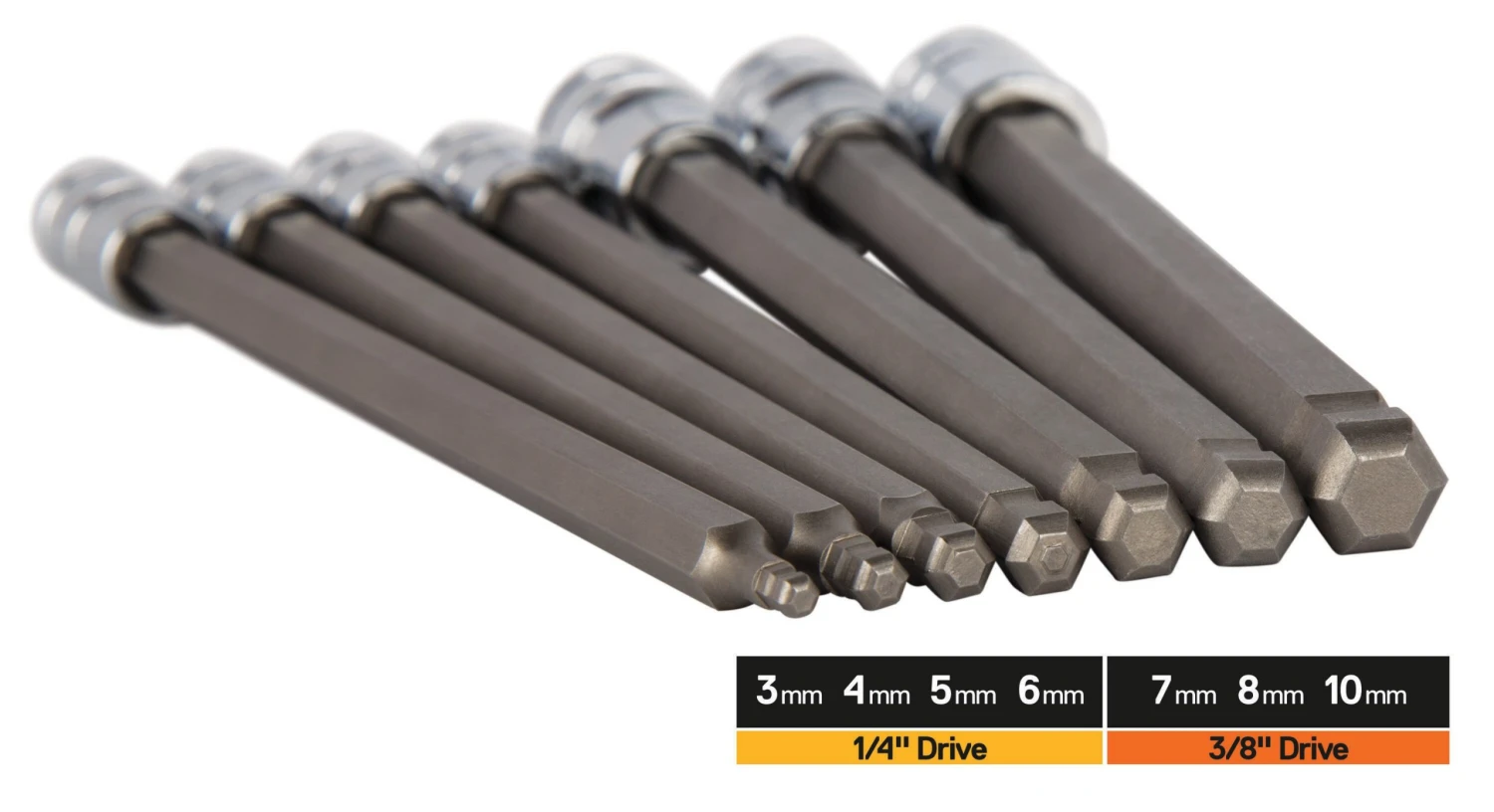 Kobalt Driver Sockets & Sets 7-Piece 1/4-in; 3/8-in Drive Set Hex Bit Metric Driver Socket Set 2 Kobalt Driver Sockets & Sets 7-Piece 1/4-in; 3/8-in Drive Set Hex Bit Metric Driver Socket Set - Image 2