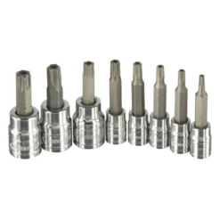Kobalt Driver Sockets & Sets 8-Piece 1/4-in; 3/8-in Drive Set Tamper-Proof Torx Bit Tamper-Proof Driver Socket Set