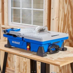 Kobalt Tile Saws 7-in 6-Amp Wet Tabletop Sliding Table Tile Saw 17 Kobalt Tile Saws 7-in 6-Amp Wet Tabletop Sliding Table Tile Saw -Kobalt Sales Store 41973212