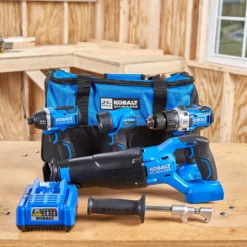 Kobalt Power Tool Combo Kits 4-Tool 24-Volt Max Brushless Power Tool Combo Kit with Soft Case (1-Battery Included and Charger Included) -Kobalt Sales Store 42096048