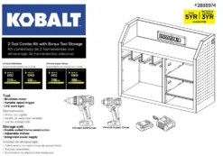 Kobalt Power Tool Combo Kits 2-Tool 24-Volt Max Brushless Power Tool Combo Kit Case (1-Battery Included and Charger Included) 13 Kobalt Power Tool Combo Kits 2-Tool 24-Volt Max Brushless Power Tool Combo Kit Case (1-Battery Included and Charger Included) -Kobalt Sales Store 42156032