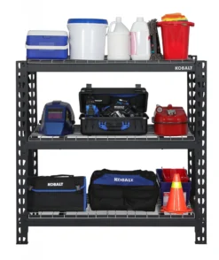 Kobalt Freestanding Shelving Units 48-in W x 24-in D x 47-in H 3-Tier Heavy Duty Steel Utility 12 Kobalt Freestanding Shelving Units 48-in W x 24-in D x 47-in H 3-Tier Heavy Duty Steel Utility -Kobalt Sales Store 42193264 scaled