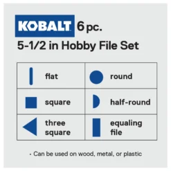 Kobalt Files 5.5-in Smooth File Set File -Kobalt Sales Store 42253310