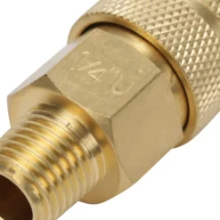 Kobalt Air Compressor Fittings Brass NPT Coupler (M) 1/4-in Universal -Kobalt Sales Store 42260948