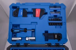 Kobalt Mechanics Tool Sets 250-Piece Standard (SAE) and Metric Combination Polished Chrome Mechanics Tool Set (1/4-in; 3/8-in) -Kobalt Sales Store 42394145 scaled