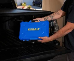 Kobalt Mechanics Tool Sets Centennial 100-Piece Standard (SAE) and Metric Combination Polished Chrome Mechanics Tool Set (1/4-in; 3/8-in) -Kobalt Sales Store 42394146 scaled