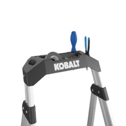 Kobalt Step Stools 3-Step 250-lb Capacity Aluminum Foldable Step Stool 19 Kobalt Step Stools 3-Step 250-lb Capacity Aluminum Foldable Step Stool -Kobalt Sales Store 43410324