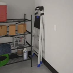 Kobalt Step Stools 3-Step 250-lb Capacity Aluminum Foldable Step Stool 17 Kobalt Step Stools 3-Step 250-lb Capacity Aluminum Foldable Step Stool -Kobalt Sales Store 43410331