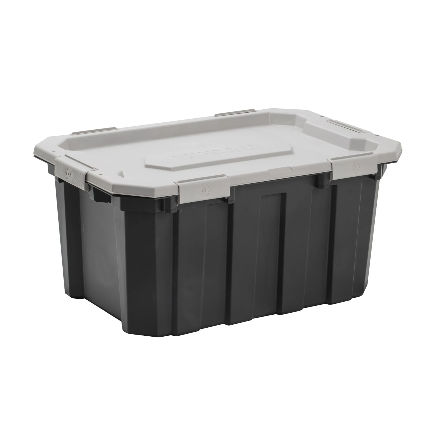 Kobalt Plastic Storage Totes X-large 24-Gallon (96-Quart) Grey Tote Latching Lid 1 Kobalt Plastic Storage Totes X-large 24-Gallon (96-Quart) Grey Tote Latching Lid