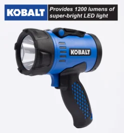 Kobalt Flashlights 1200-Lumen LED Rechargeable Spotlight Flashlight